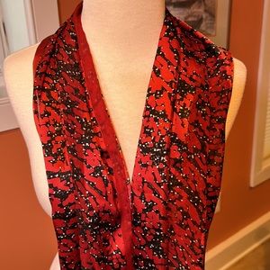 Silk scarf (red)